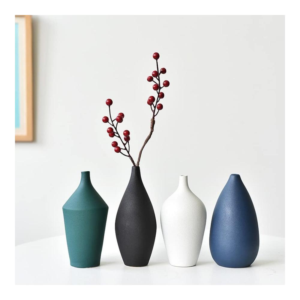 Attraktive Keramikvase im skandinavischen Stil – Ideal für Blumenarrangements und Heimdekoration – Bunte matte Oberfläche – Perfekte Ergänzung für Ihr Zuhause