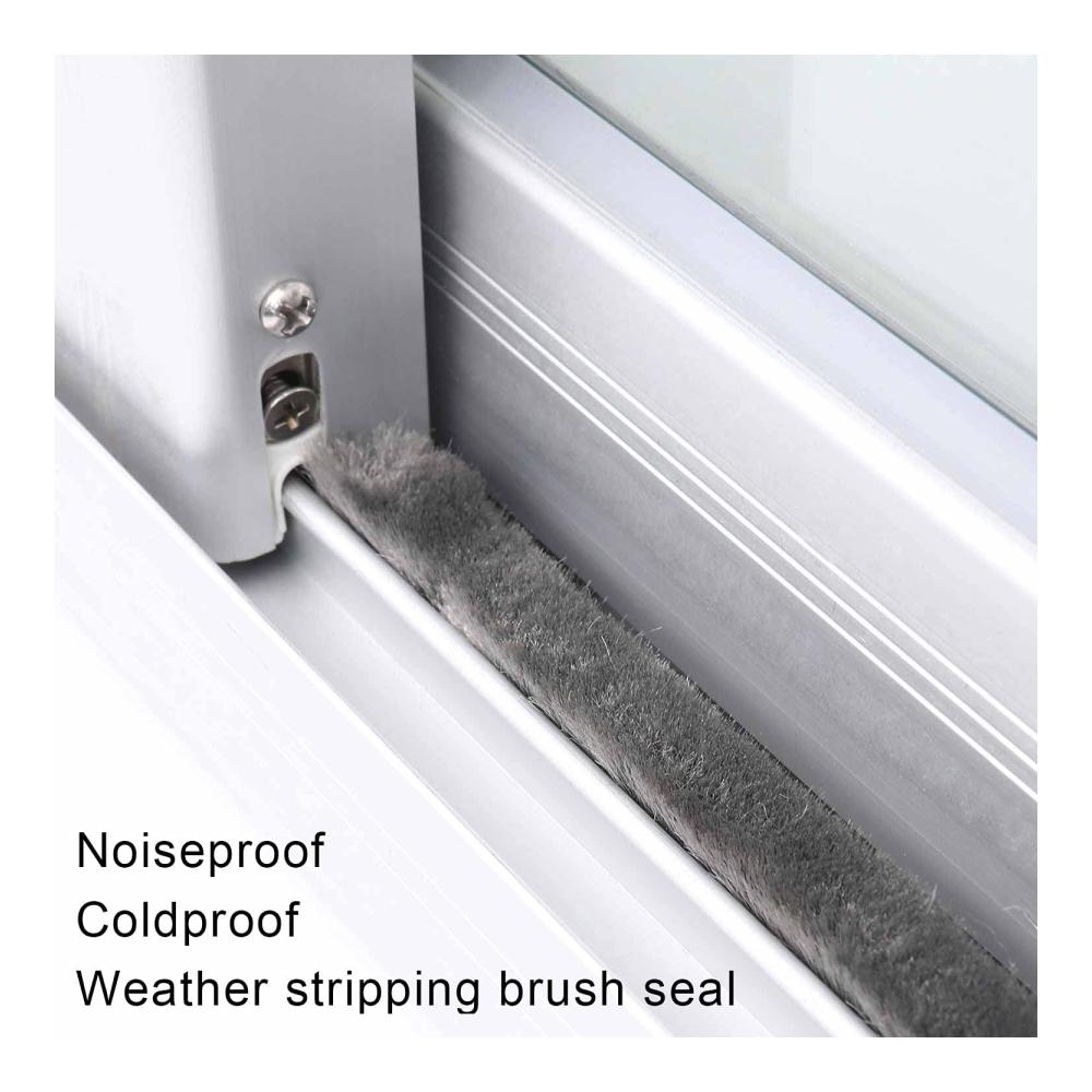 Windstopper Bürstendichtung Selbstklebend 10m Türdichtung | Superstarke Versiegelung für Fenster Türen & Garderobe | Zugluftstopper & Moorschutz | Inklusive Montageanleitung