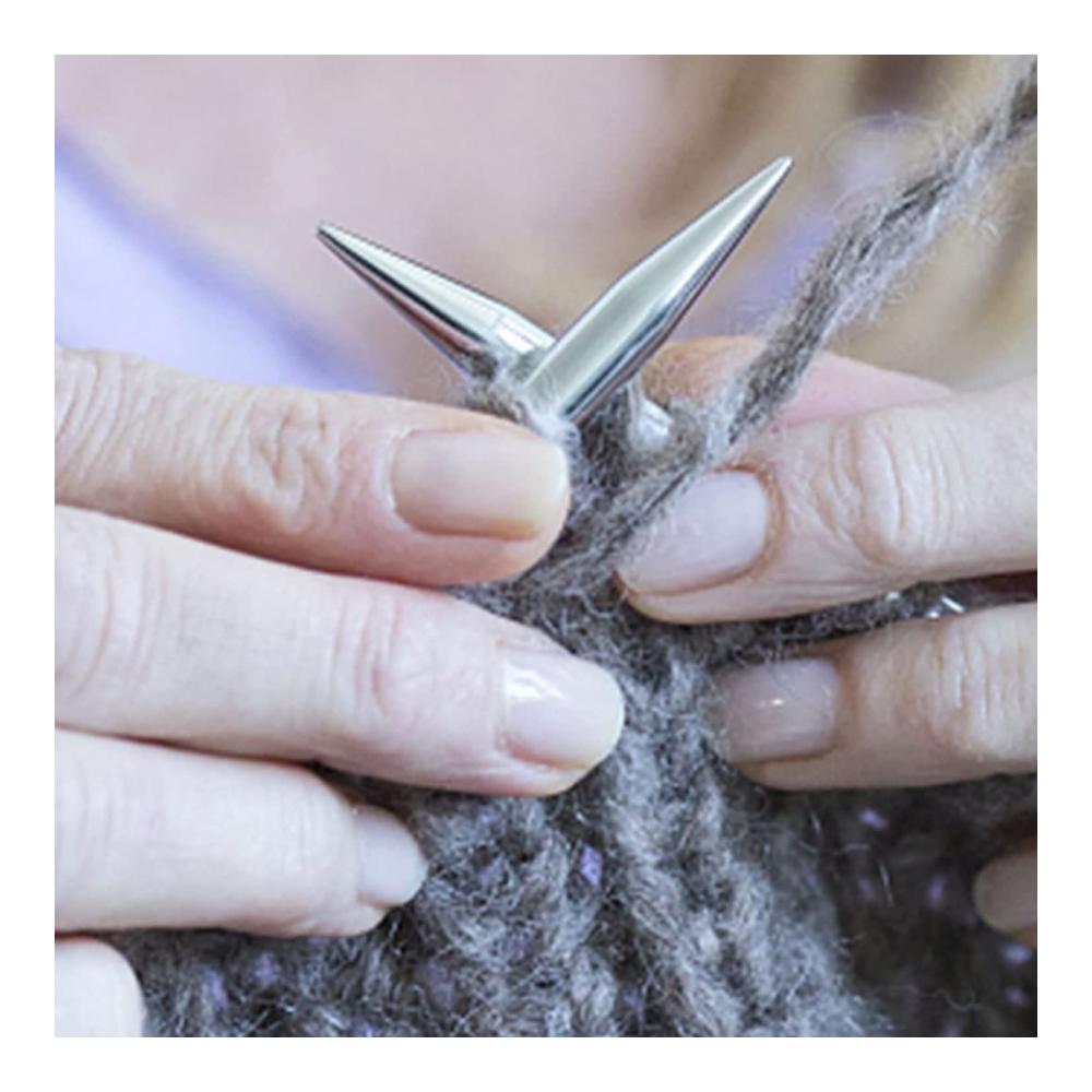 Entdecken Sie das DRERIO 11-teilige Rundstricknadel-Set aus leichtem Edelstahl für präzises Stricken von Socken Ärmeln und kleinen Projekten. Inklusive praktischem Lineal
