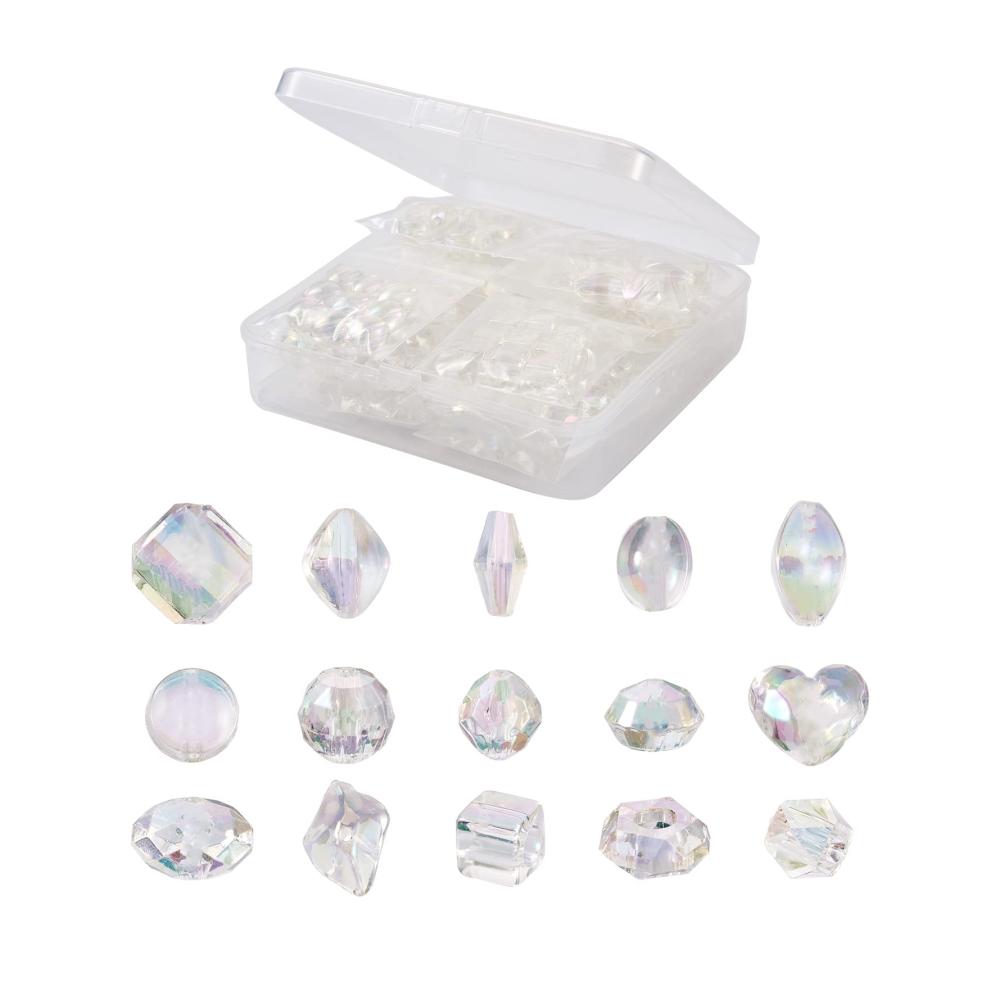 15 Formen, transparentes AB