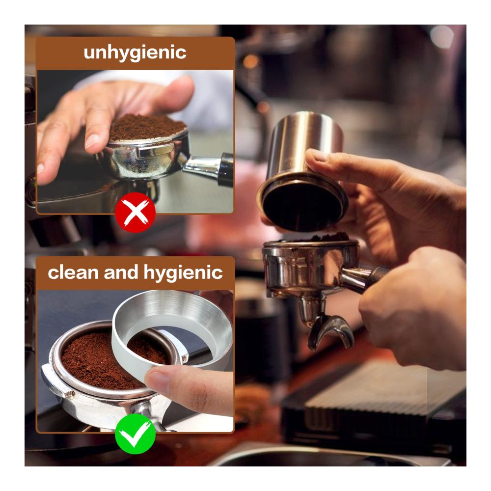 Dosiertrichter für präzises Kaffeepulver-Füllen | 51mm Siebträger Zubehör aus Aluminium | Ersatz für EC680 EC685 | Espresso Trichter für genaues Dosieren