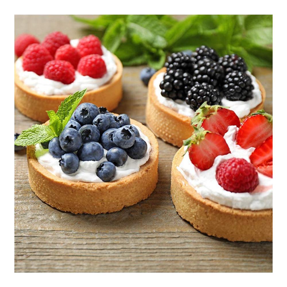 Professionelles 6-teiliges Kuchenringe & -rahmen Set - Backringe für Perfekte Crumpets Muffins & mehr - Hochwertige Backformen für Kreative Kreationen in der Küche - Ideal zum Wildern von Eiern und für Mousse