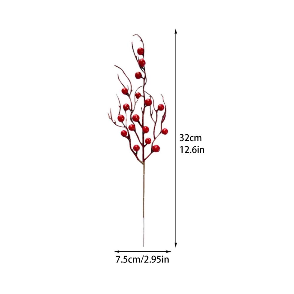30er Set Künstliche Stechpalmenbeeren in Gold - Perfekt für DIY Weihnachtsbaum Kranz & Heimdeko | Ideal für Basteln Hochzeiten & Grußkarten