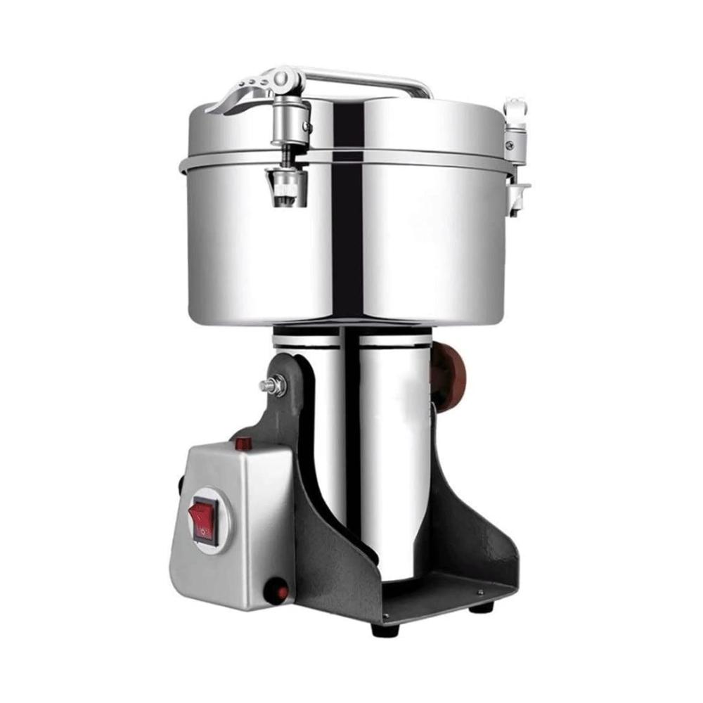Elektrische Propellermühle 2.2 kW Hochleistungs-Mühle | Edelstahl Feinmühle für Haushalt & Gewerbe | 4500 g Kapazität | Trockenmühle & Brecher | 37-Pulvermühle | Schnelles Mahlen & Zerkleinern