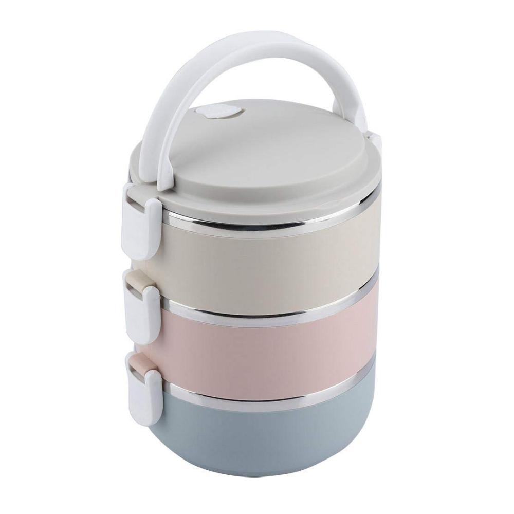 Halten Sie Ihr Essen unterwegs warm! Tragbare Edelstahl-Thermos-Lebensmittelbehälter mit Belüftungsloch 2100 ml Kapazität für frische Mahlzeiten. Perfekte Thermobehälter für Essen