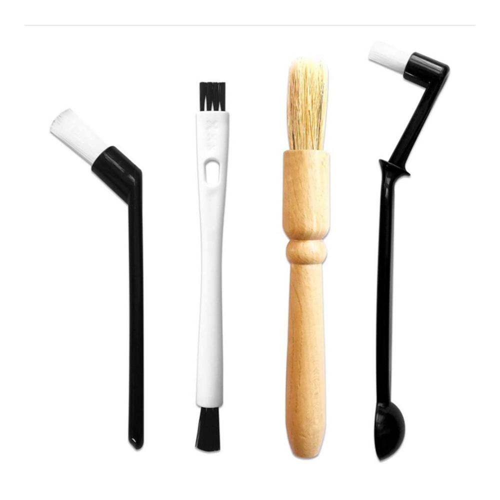 Entdecken Sie die Magie des Kaffeegenusses mit unserem Set 4 hochwertige Kaffee-Pinsel mit Holzgriffen für die perfekte Reinigung! Professionelles Zubehör für Baristas und Kaffeeliebhaber. Verwöhnen Sie Ihre Sinne und Ihre K