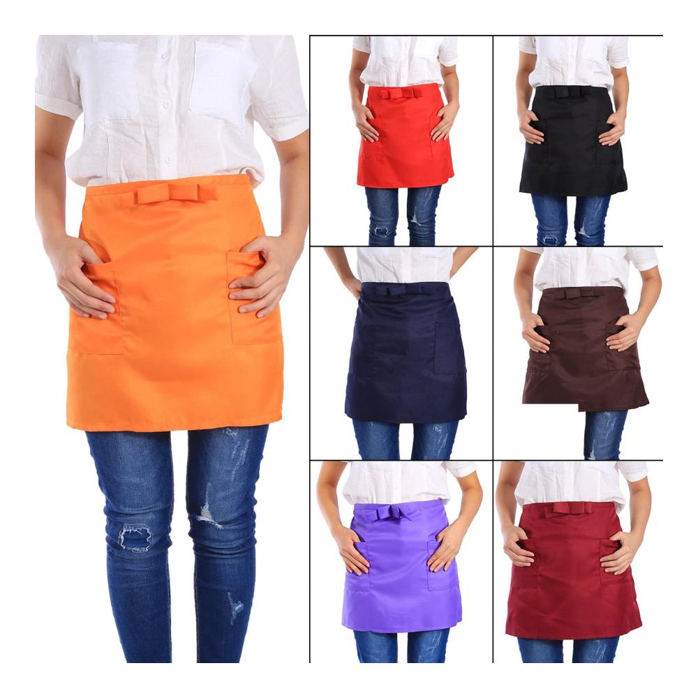 Entdecken Sie Stil und Funktionalität Hapivida Taillenschürze Set – 7 elegante Küchenschürzen für Kellner und Köche – Praktische Taschen für Restaurant Hotel und Küche