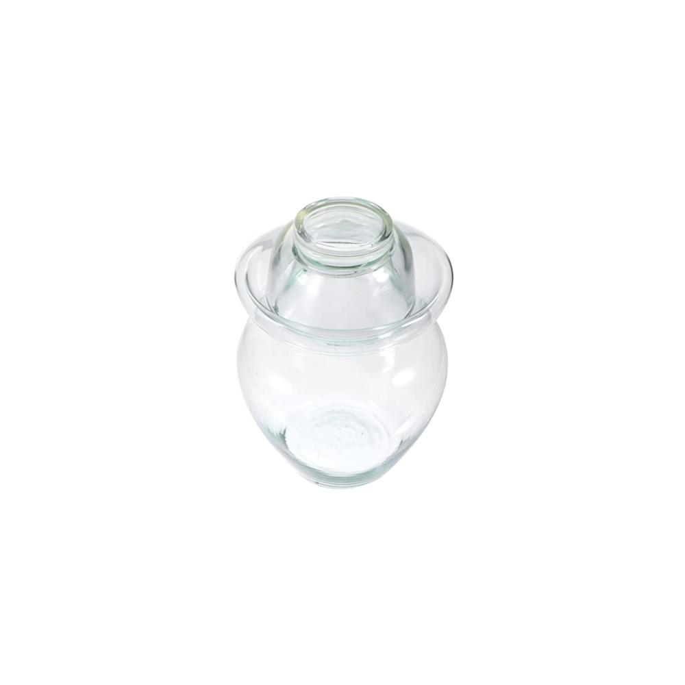 Traditioneller Chinesischer Gärbehälter 25L Glas-Gärglas mit Wasserdichtung und Airlock-Deckel für Kimchi Sauerkraut und mehr - Luftdichte Lebensmittelkonservierung