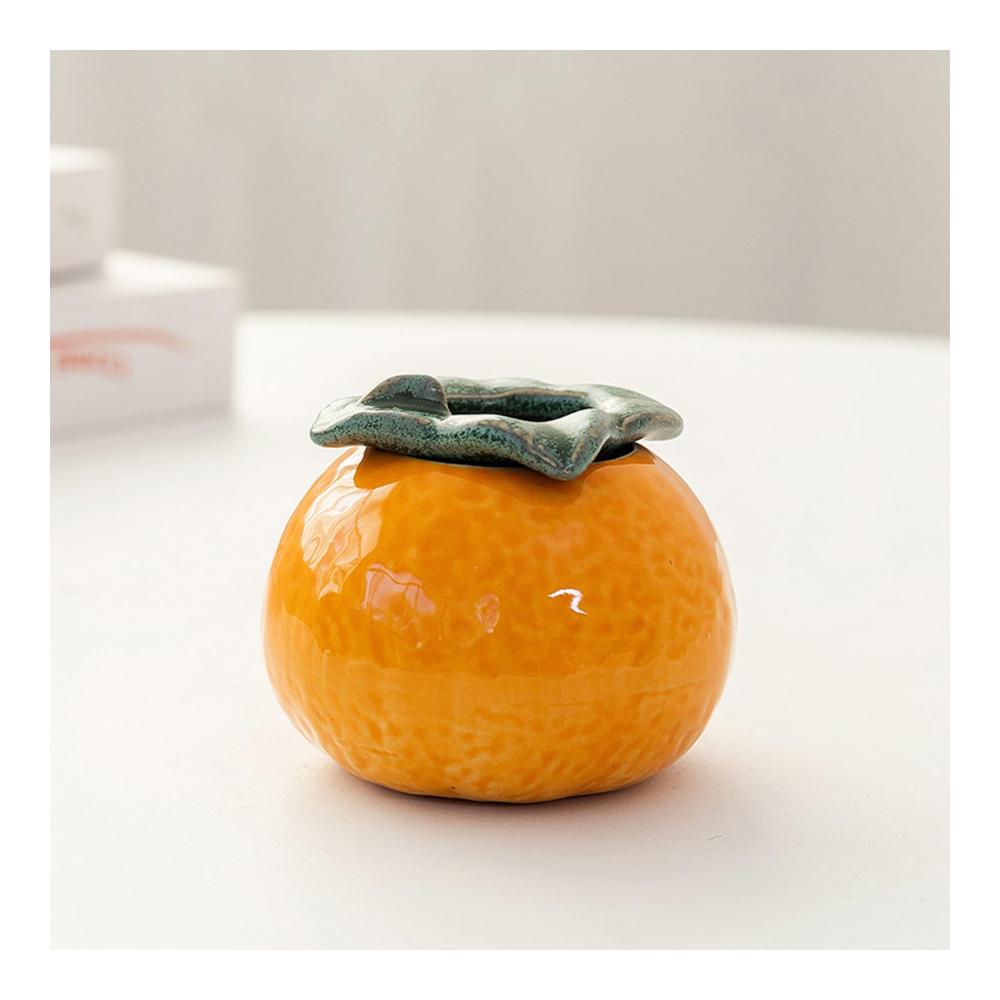 Dekorative Mini-Orangen-Vase - Lebensechte Keramik-Simulations-Obstvase für Blumen und Pflanzen - Niedliches Vasen-Design - Perfekt für Sukkulenten - Obst-Stil Dekoration - 10x8 4 cm