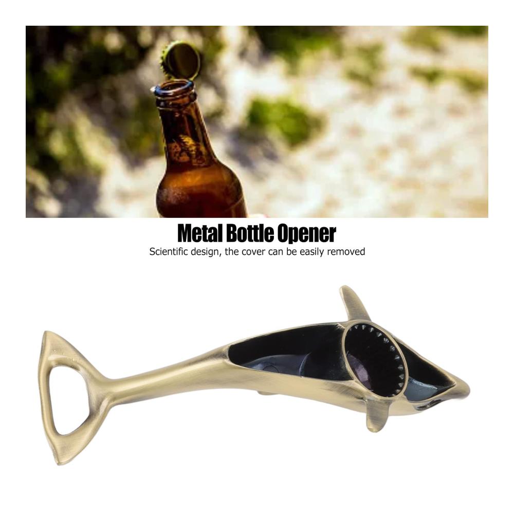 Delfin-Zauber Lustiger Flaschenöffner aus Zinklegierung – Perfekt für Haushaltspartys und Restaurants – Kreatives Design Mühesparend – Ideales Geschenk für Männer – Metall-Bieröffner