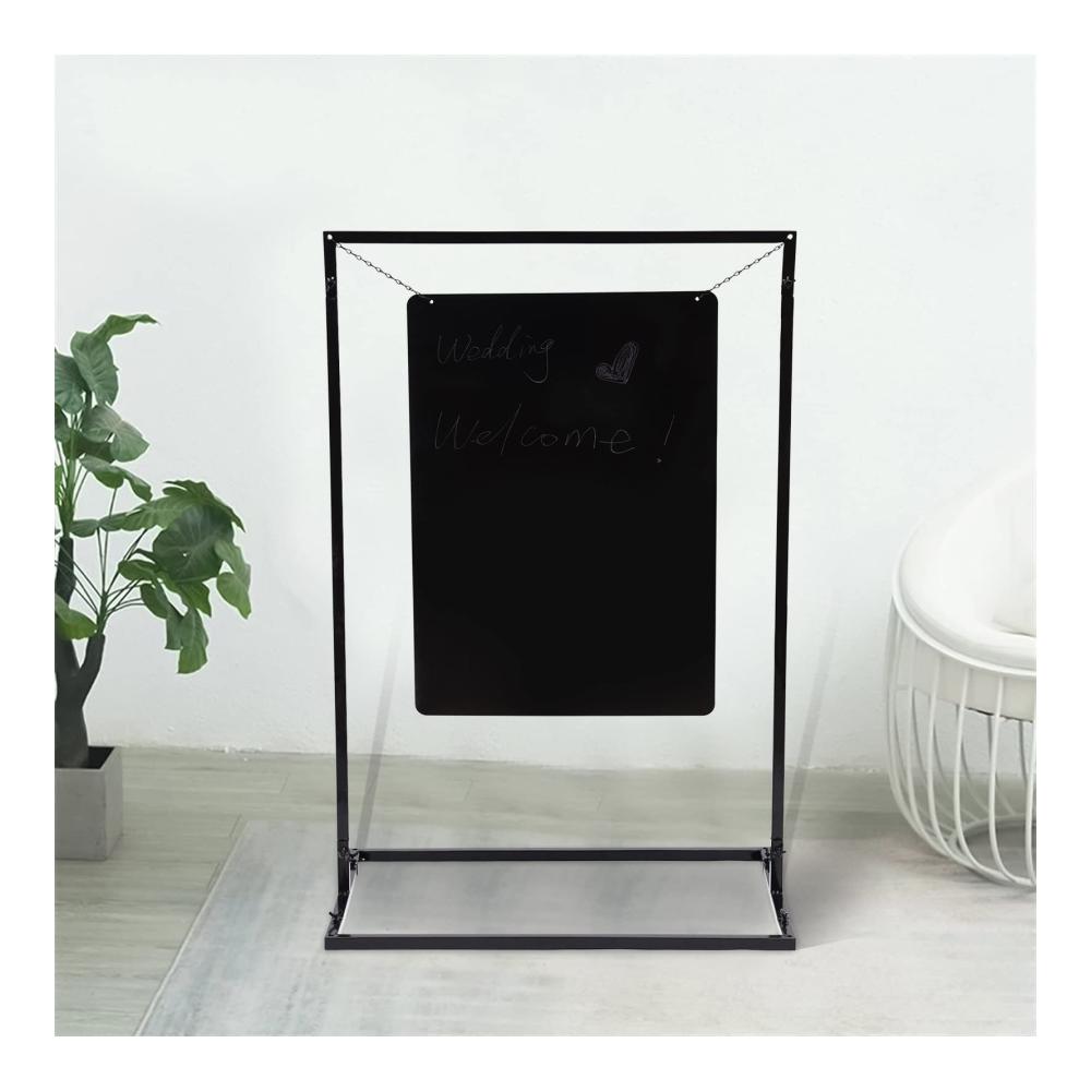 Erleben Sie stilvolle Zeremonien 110x75cm Metall Bogenständer für Schwarzes Hintergrund-Deko. Perfekt für Hochzeiten Firmenfeiern und mehr. Willkommen Ballonbogen Gestell mit Fuß für unvergessliche Veranstaltungen