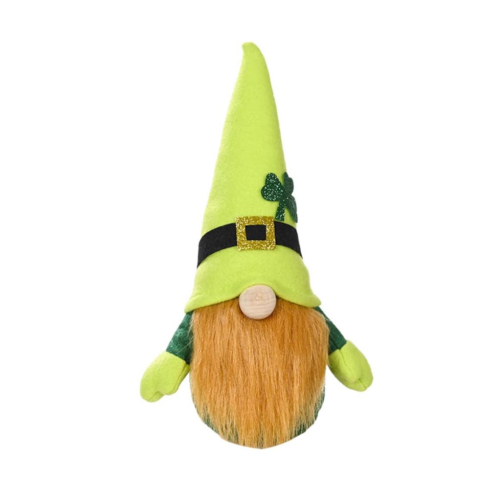 Erleben Sie den St. s Day mit Stil Grüner Gnom Plüsch-Elf für Zuhause und Tischdekorationen - Festliche Kopfbede