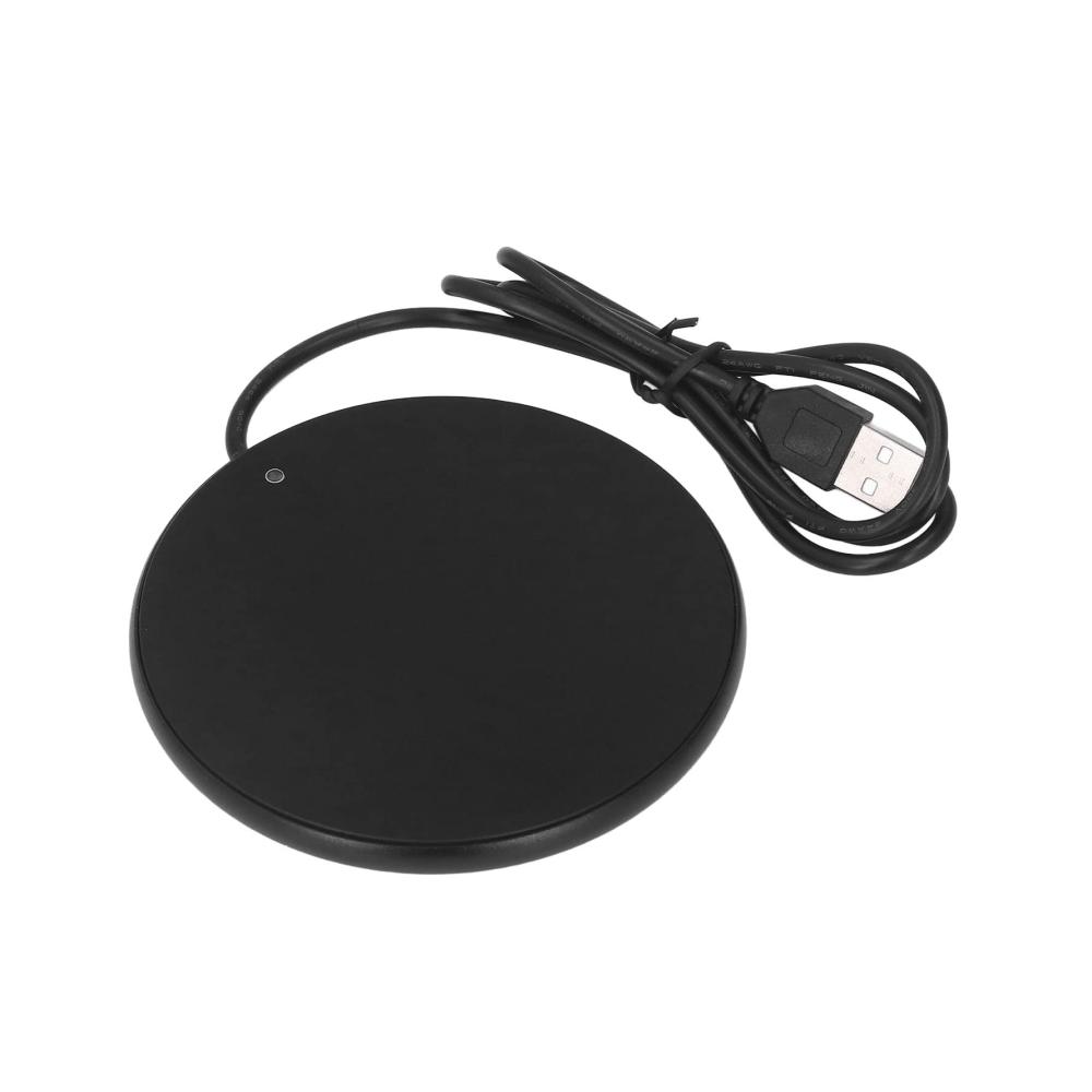 Set aus 2 Smart Cappuccino-Tassenwärmern | USB-Kabel | 55 °C | Kaffeegenuss zu Hause im Büro & unterwegs | Platzsparend & effizient | Schwarz