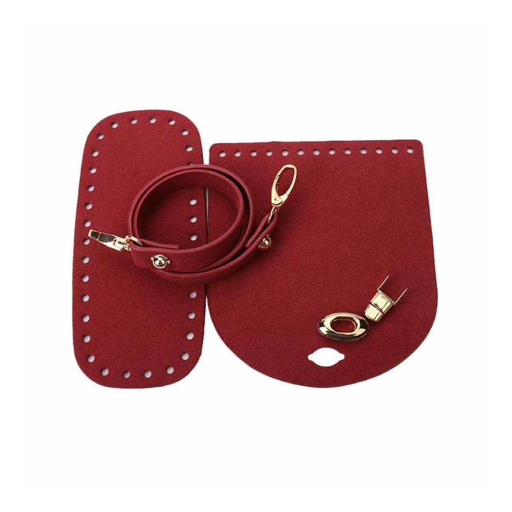 Entfalte deine Kreativität Taschenherstellung Deluxe-Set mit PU Ledertasche Strick- und Häkelzubehör Taschenbodenformer Kissenbasis und mehr! Perfekt für stilvolle selbstgemachte