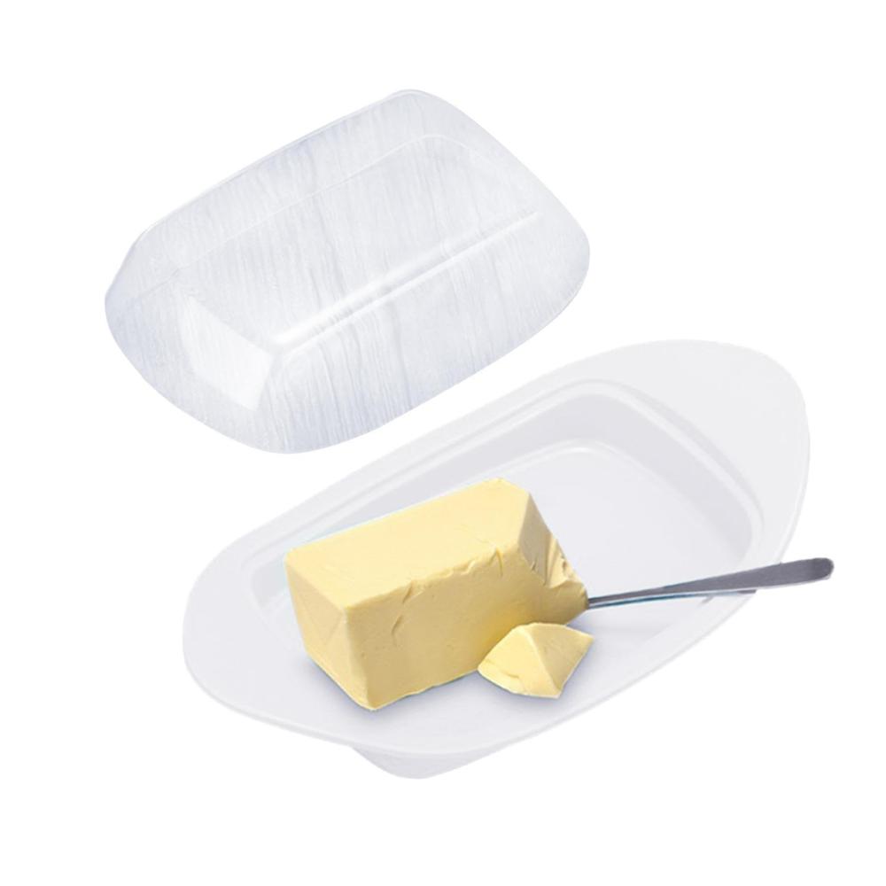 Butterdosen Bootsform Butterbehälter mit transparentem Deckel | Praktisches Butterhalter-Tablett für Ihre Küche | Frischhaltedosen für frische Butter auf der Arbeitsplatte | Modernes