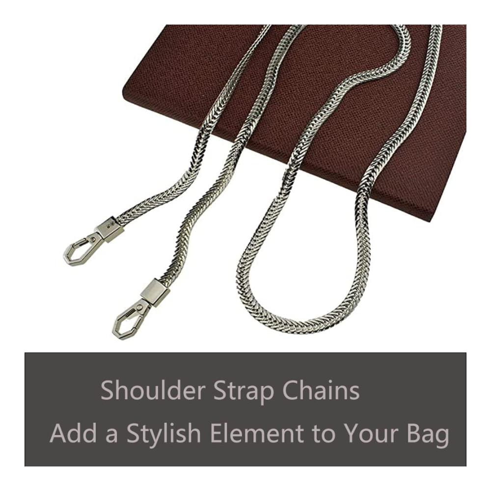 Edle Metalltaschenkette 100cm – Stilvolle Schultergurt-Kette für Damenbrieftaschen Umhängetaschen & Handtaschen – Perfekte Ergänzung für DIY-Taschenprojekte