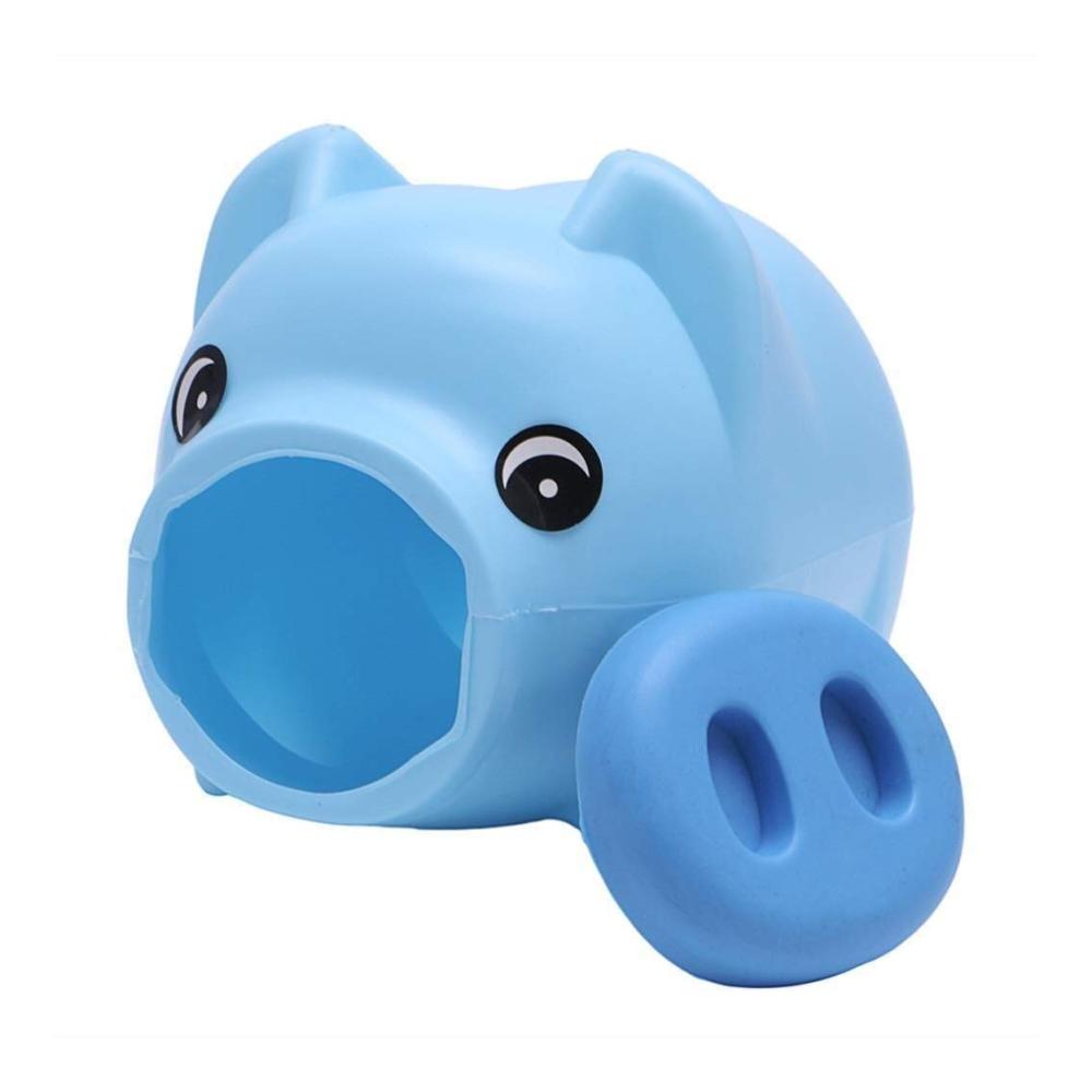 Süßes Kunststoff-Sparschwein für Kinderzimmer-Dekoration – Sammelbare Spardose in Blau/Rosa – Ideales Geschenk für den kleinen Sparfuchs