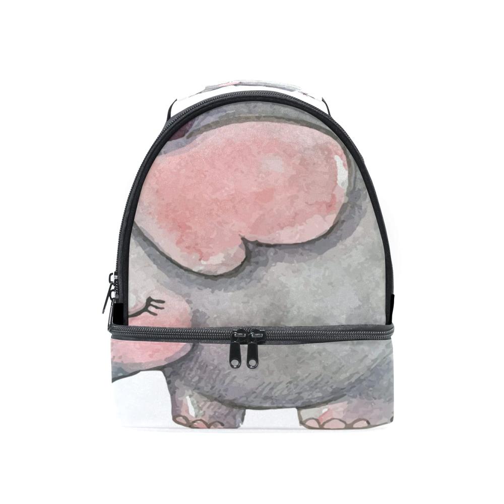 Entzückende Lunch-Tasche mit Elefantenmotiv | Isolierte Thermotasche für Mahlzeiten unterwegs | Stilvoll und praktisch für Schule Arbeit und Picknick
