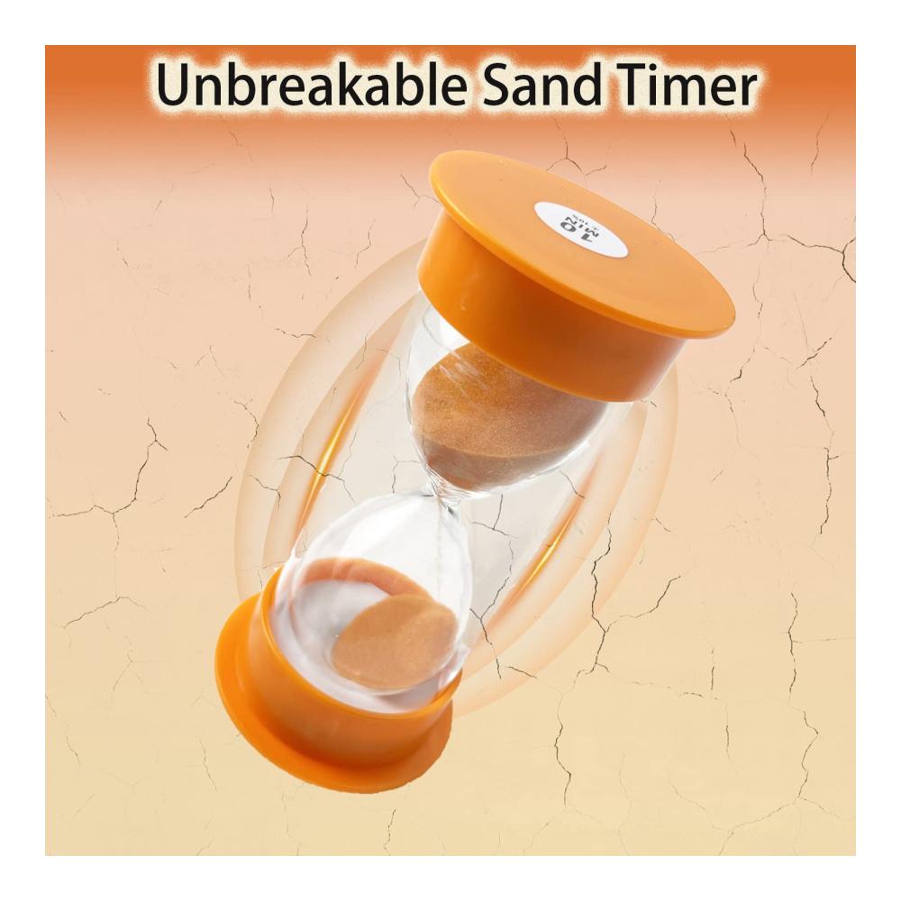 Eieruhren Set Kinder | Sanduhren Timer 10 Minuten | Küchen-Timer-Uhr Orange | Zeitmanagement-Assistent | Kreative Geschenke für Kinder