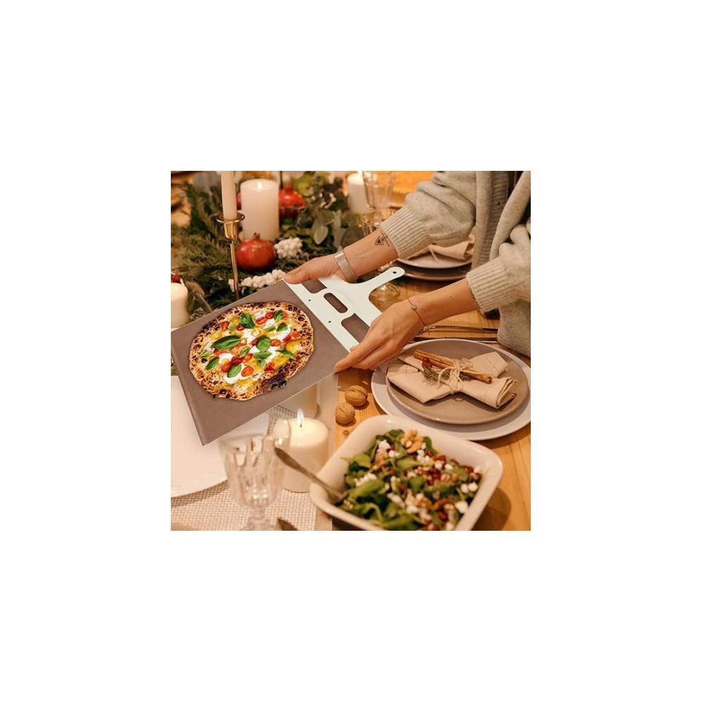 Genießen Sie müheloses Schneiden – Premium Pizzaschneider Set mit ergonomischem Griff für perfekte gleichmäßige Scheiben. Ein Muss für Pizza-Liebhaber