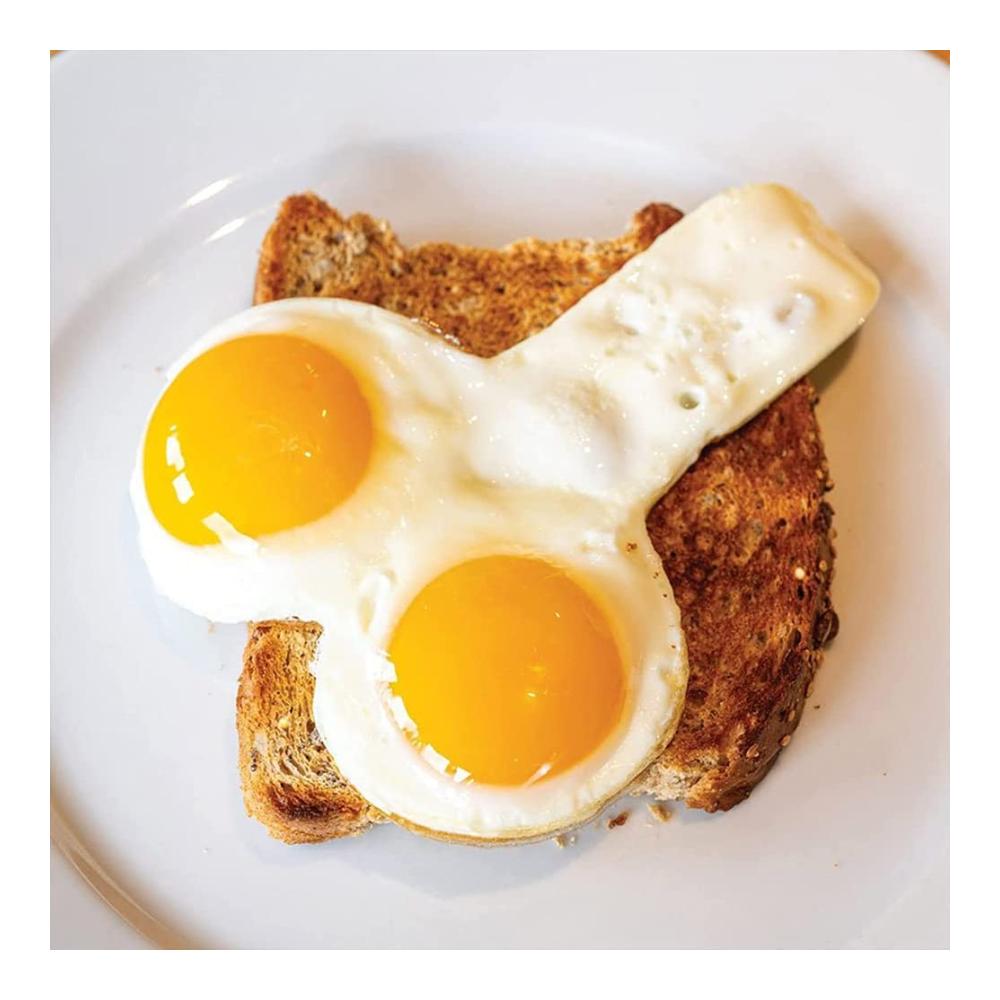 Kreative Omelettpfannen Edelstahl Ei Ring mit Antihaftbeschichtung und Griff. Perfekt für lustige Spiegelei-Formen und müheloses Kochen von Omeletts und Pfannkuchen