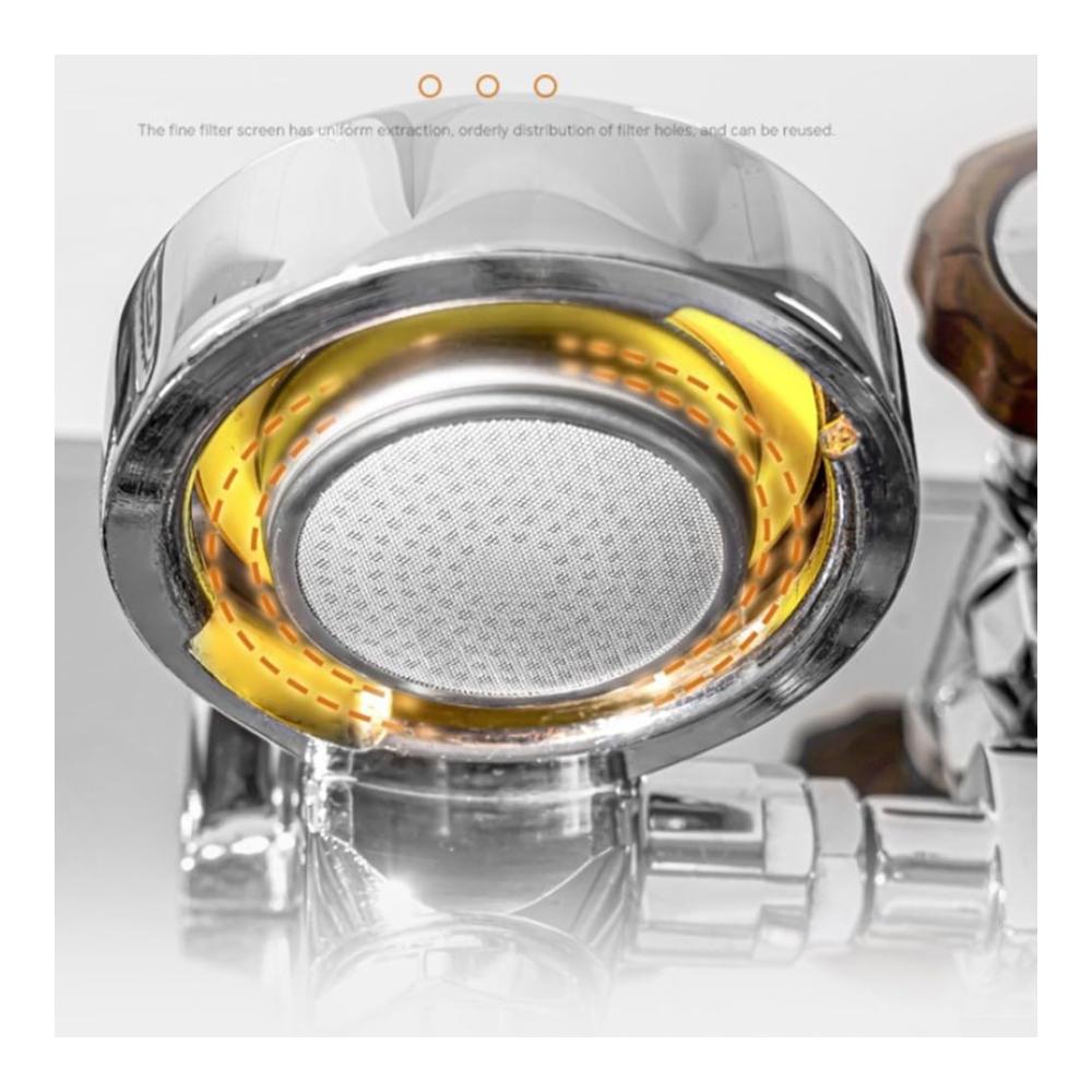 Mehrwegfilter für E61 Siebträger | Verbessert das Kaffee-Aroma | Wiederverwendbar & Umweltfreundlich | Hochwertiges Zubehör für köstlichen Kaffeegenuss (4 mm