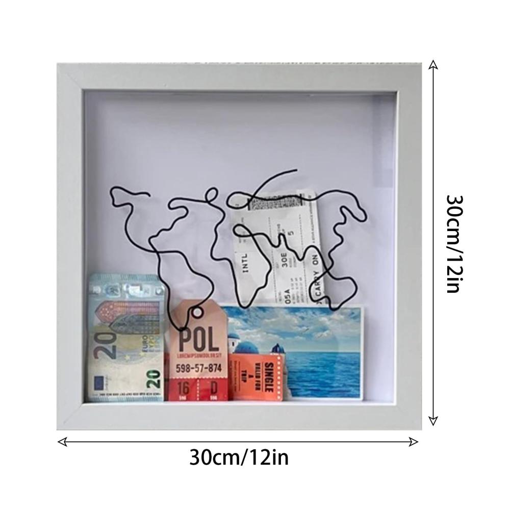 Entdecke den Zauber der Erinnerungen mit unserem Objektrahmen Personalisierte Abenteuer Archivbox für Reisetickets Souvenirs & mehr! Perfekt für Wand- und Tischdekoration