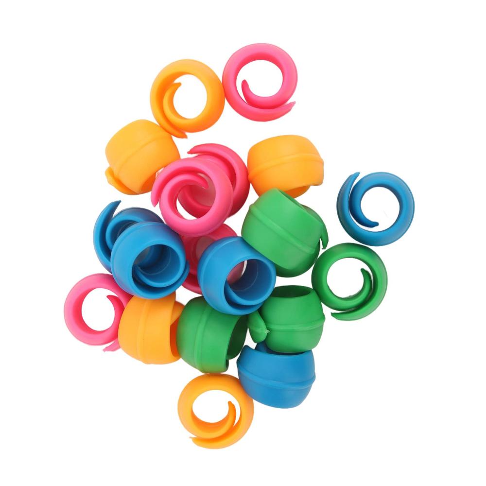 Premium Silikon-Spulenhalter Clips – 20 Stück Fadenhalter für Nähmaschinen Verhindert effektiv das Abwickeln Nähspulenschutz für präzises Nähen und Stickerei Must-Have Zubehör für Nähliebhaber