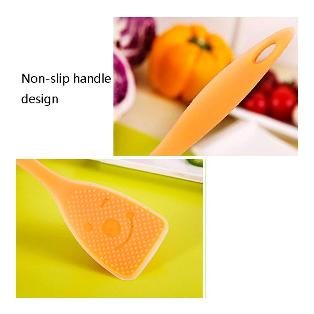 Entdecken Sie die Magie des Kochens mit unserem Spachtel-Set! 2 STÜCK Nonstick Silikon Kellen & Turner - Hitzebeständig leicht zu greifen und flexibel. Ein Muss in jeder Küche für müheloses Kochen. Spülmaschinenfest und stil