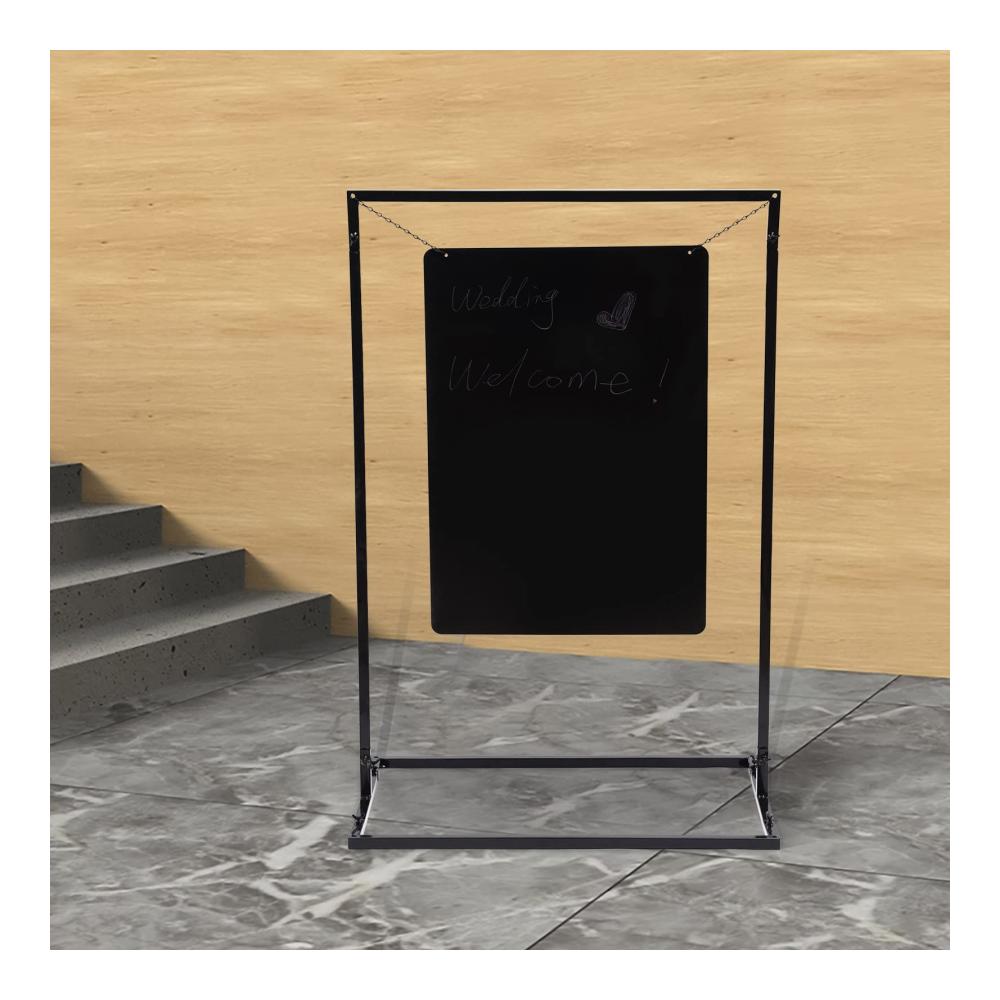 Erleben Sie stilvolle Zeremonien 110x75cm Metall Bogenständer für Schwarzes Hintergrund-Deko. Perfekt für Hochzeiten Firmenfeiern und mehr. Willkommen Ballonbogen Gestell mit Fuß für unvergessliche Veranstaltungen