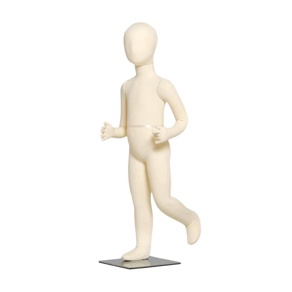 Erstklassige Flexible Schneiderpuppe für Modeboutiquen – Kinder Mannequin Mädchen Jungen 1-14 Jahre – Tragbares Dummy Display – Nähen Mannequin Ganzkörper für Business (Größe 8 Jahre