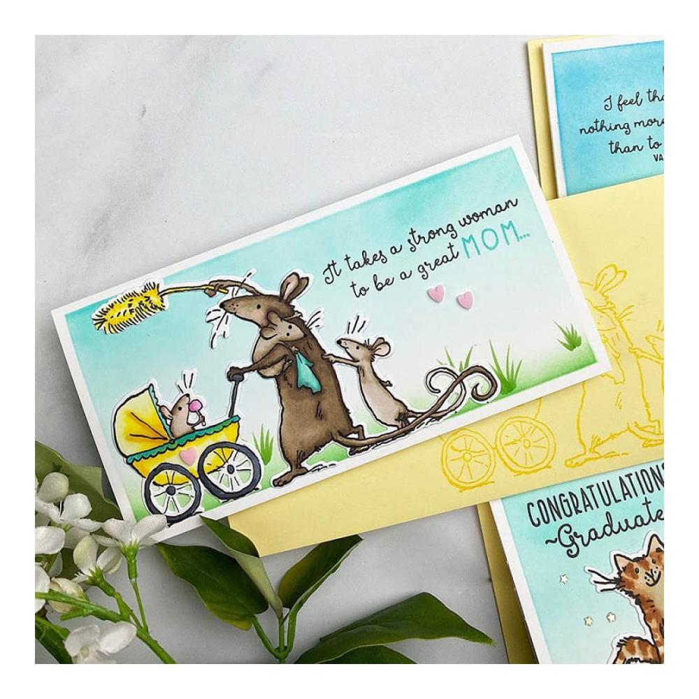 Stanzbögen & Stanzen Kreative Mäuse-Stanzformen für DIY Kartenherstellung Scrapbooking & Basteln. Perfekt für Muttertag Mutterschaft. Metall Stanzschablonen für Papier & mehr