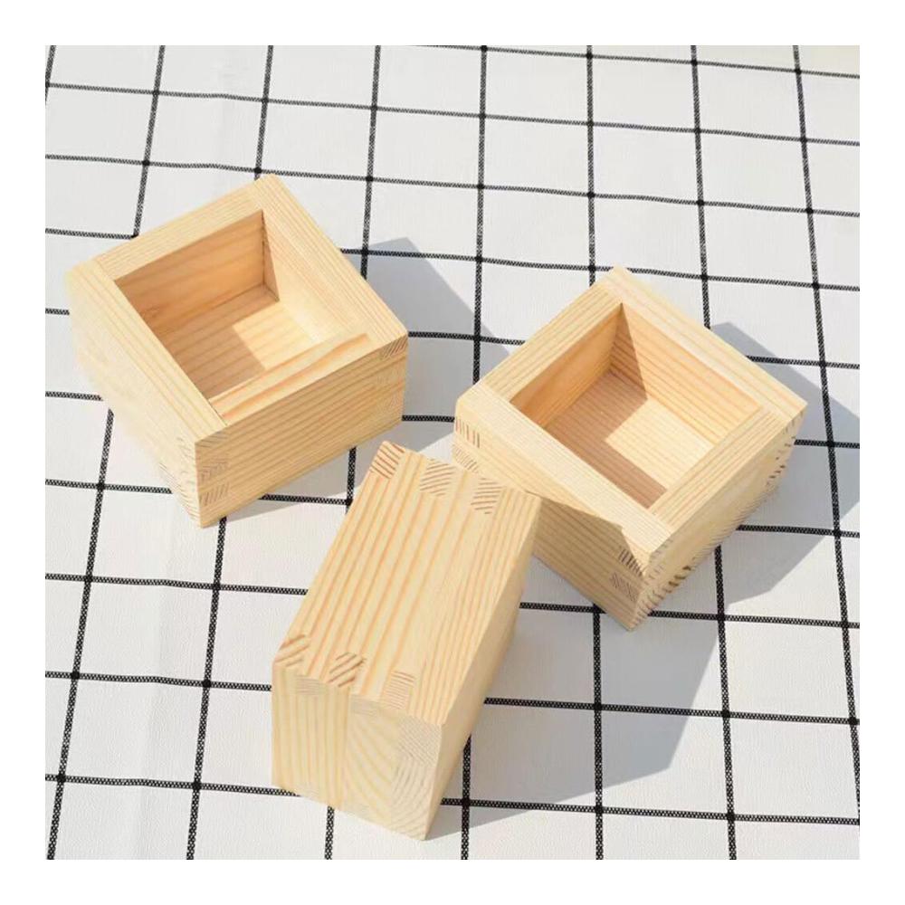Hochwertige Eisschalen aus edlem Hinoki-Holz – 4er-Set stilvoll & funktional – Perfekt für Sake und Desserts – Leicht zu reinigen & pflegen
