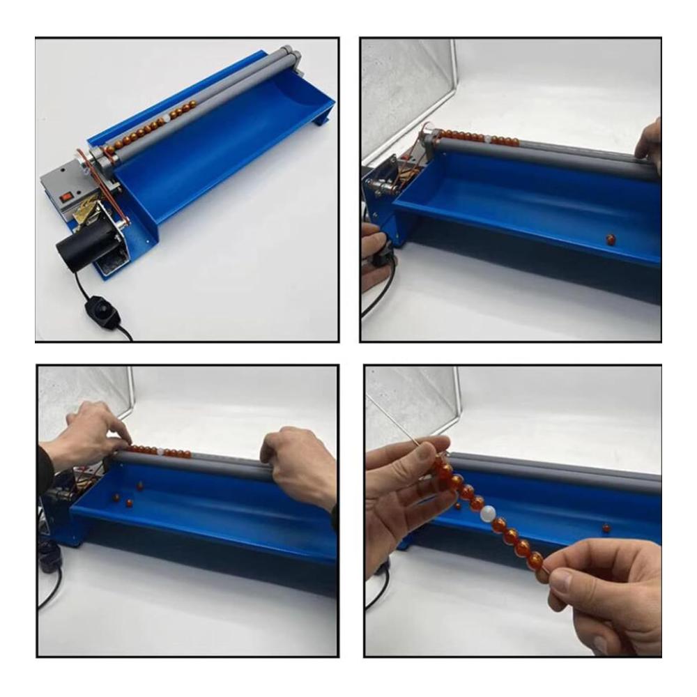 Elektrisches Perlenweben-Werkzeug Halbautomatische 15-W-Perlenmaschine | Einstellbare Rollenbreite und -Geschwindigkeit | Perfekt für Schmuckdesign und Herstellung von Armbändern und Halsketten | Inklusive neuester Techn