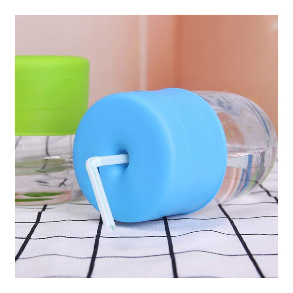 Erhalten Sie 5Pcs Silikon Sippy Cup Deckel mit entzückendem Elefanten-Design für auslaufsicheren Schutz Ihrer Getränke (St