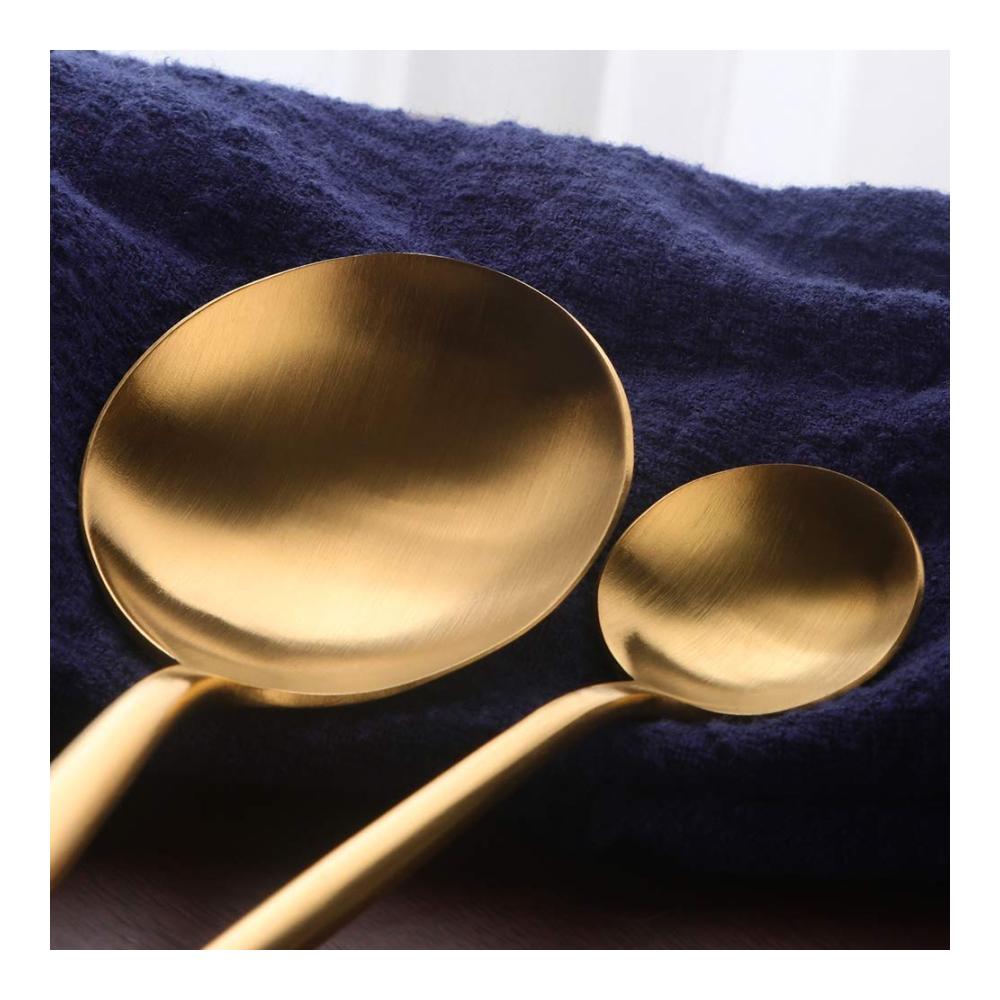 Exquisites 6-teiliges Kaffee & Mokkalöffel Set - Hochwertiges Goldbesteck aus Edelstahl - Elegantes Geschirr-Set für den täglichen Gebrauch und besondere Anlässe - Perfekte Ergänzung zu Ihrer Tischkultur