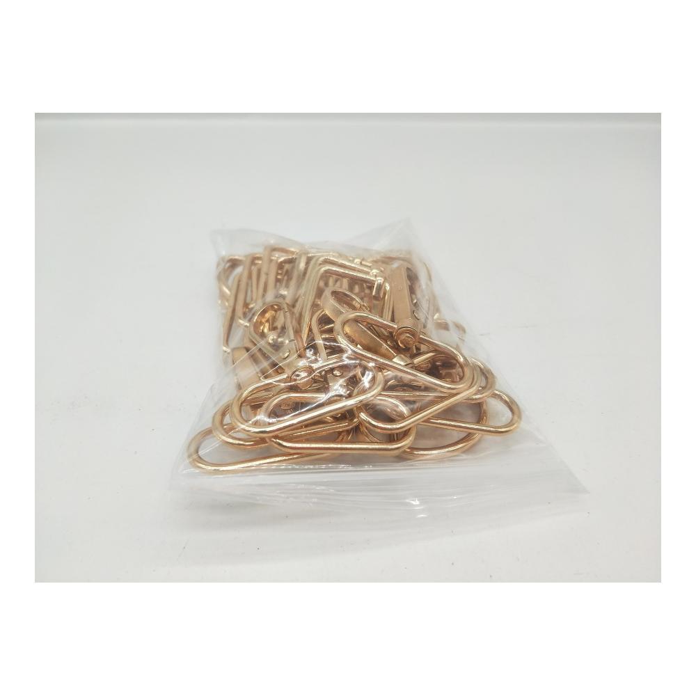 30er Set Gold D-Ring Karabinerhaken für DIY Taschen - Metall Triglide Gurtversteller und mehr - Praktisches Zubehör für Gürtelschnallen & Taschenprojekte