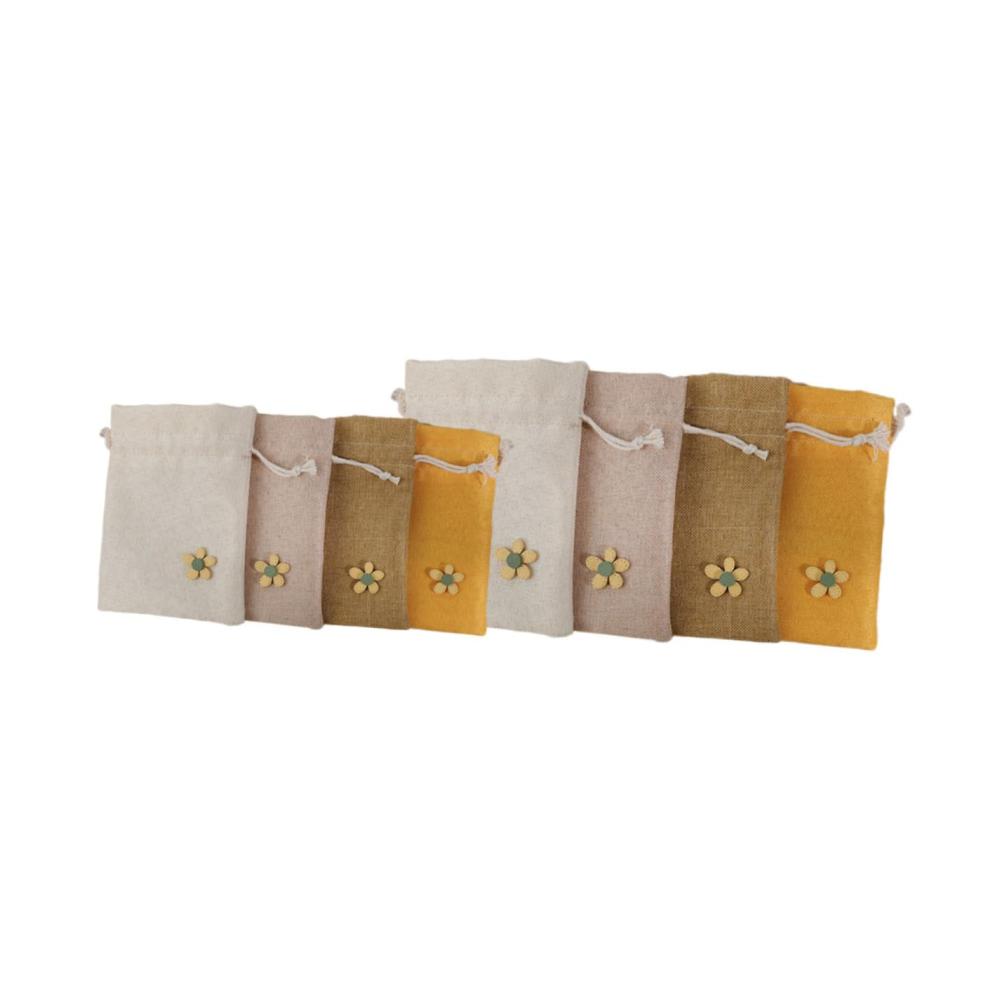 Entdecken Sie die Magie der Sinne 8er Set Duftsäckchen mit Kordelzug für die Garderobe - Nachfüllbares Lavendelsäckchen Gewürze Sachet-Behälter leere Tasche für individuellen Duftzauber - Lavendelsack Pulver Stoff - Klein und einfach betörend