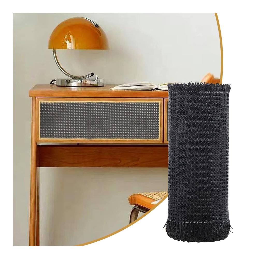 Erfrischen Sie Ihre Möbel mit Schwarzem Rattan-Gurtband für Caning-Projekte - Natürliches 15 m x 40 cm Rollenmaterial für Stühle Schränke und Decken