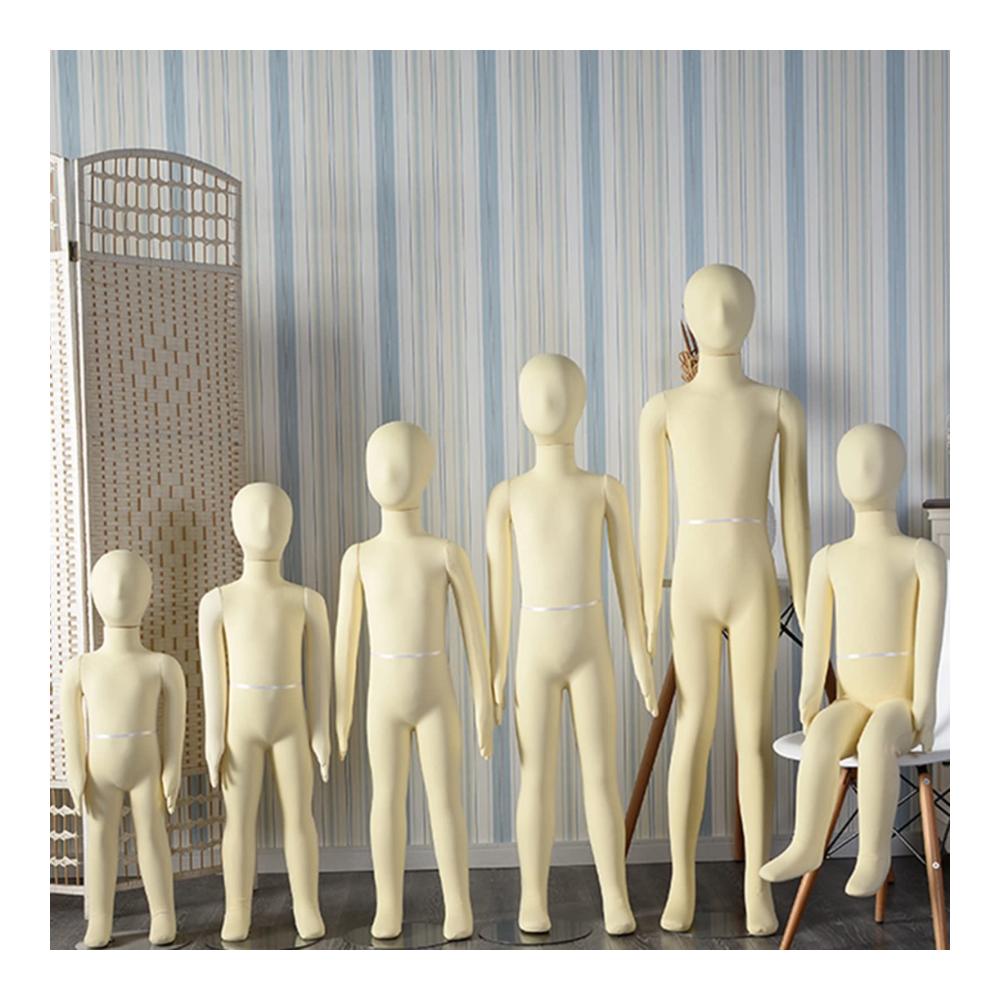 Erstklassige Flexible Schneiderpuppe für Modeboutiquen – Kinder Mannequin Mädchen Jungen 1-14 Jahre – Tragbares Dummy Display – Nähen Mannequin Ganzkörper für Business (Größe 8 Jahre