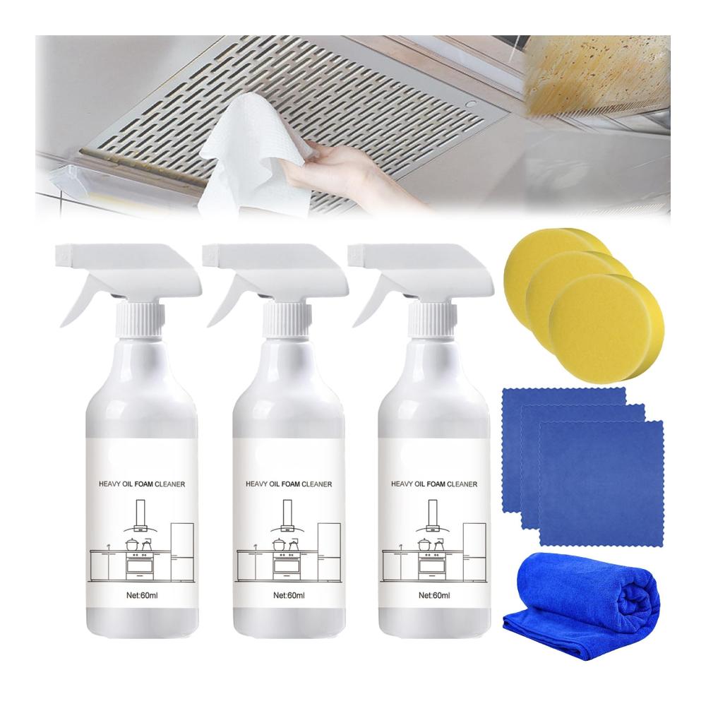 Natürliche Frische erleben Splashfoam Sprühflaschen-Set für Allzweckreinigung mit Sprühtabs. Effektive Reinigung von WC Backofen & mehr (3 Stück