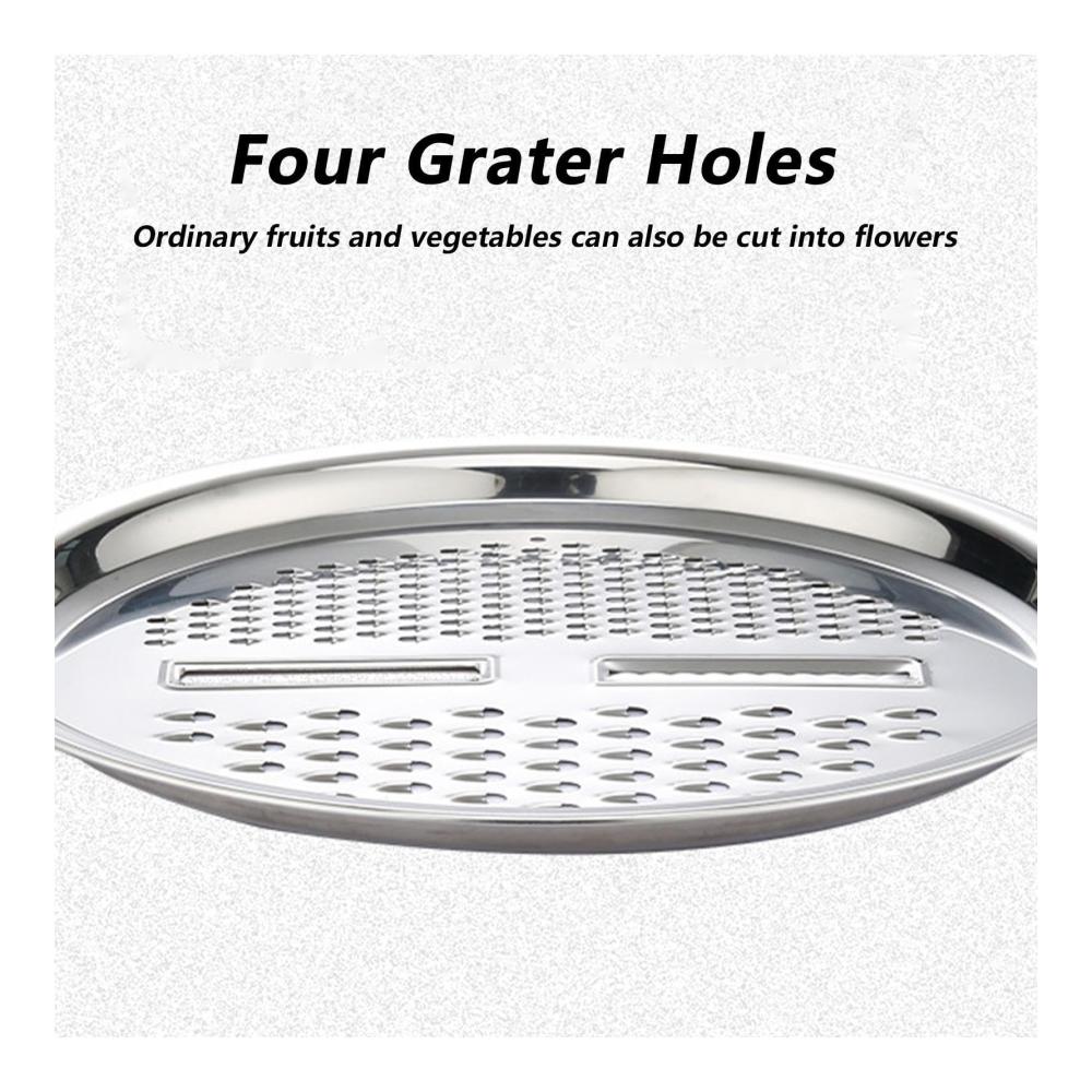 7-teiliges Rührschüssel Set aus Deutschland Multifunktionale Edelstahlbecken mit 3-in-1 Reibe Sieb & Abflusskorb – Ideal für Küche & Backen