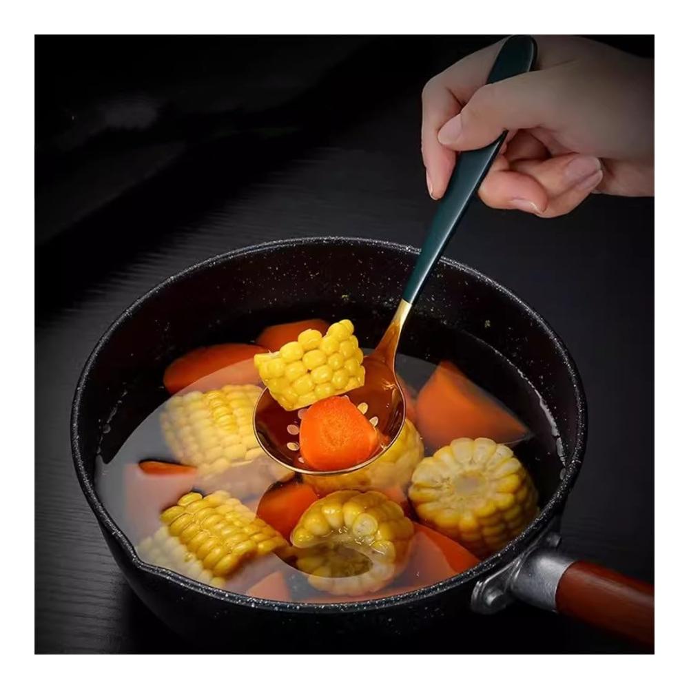 Küchenkelle Haushaltssuppenkelle Edelstahllöffel Set – Robuste Schöpflöffel & -kellen für köstliche Suppen und Eintöpfe – Ergonomisches Design vielseitig einsetzbar – Perfekt für den täglichen Gebrauch