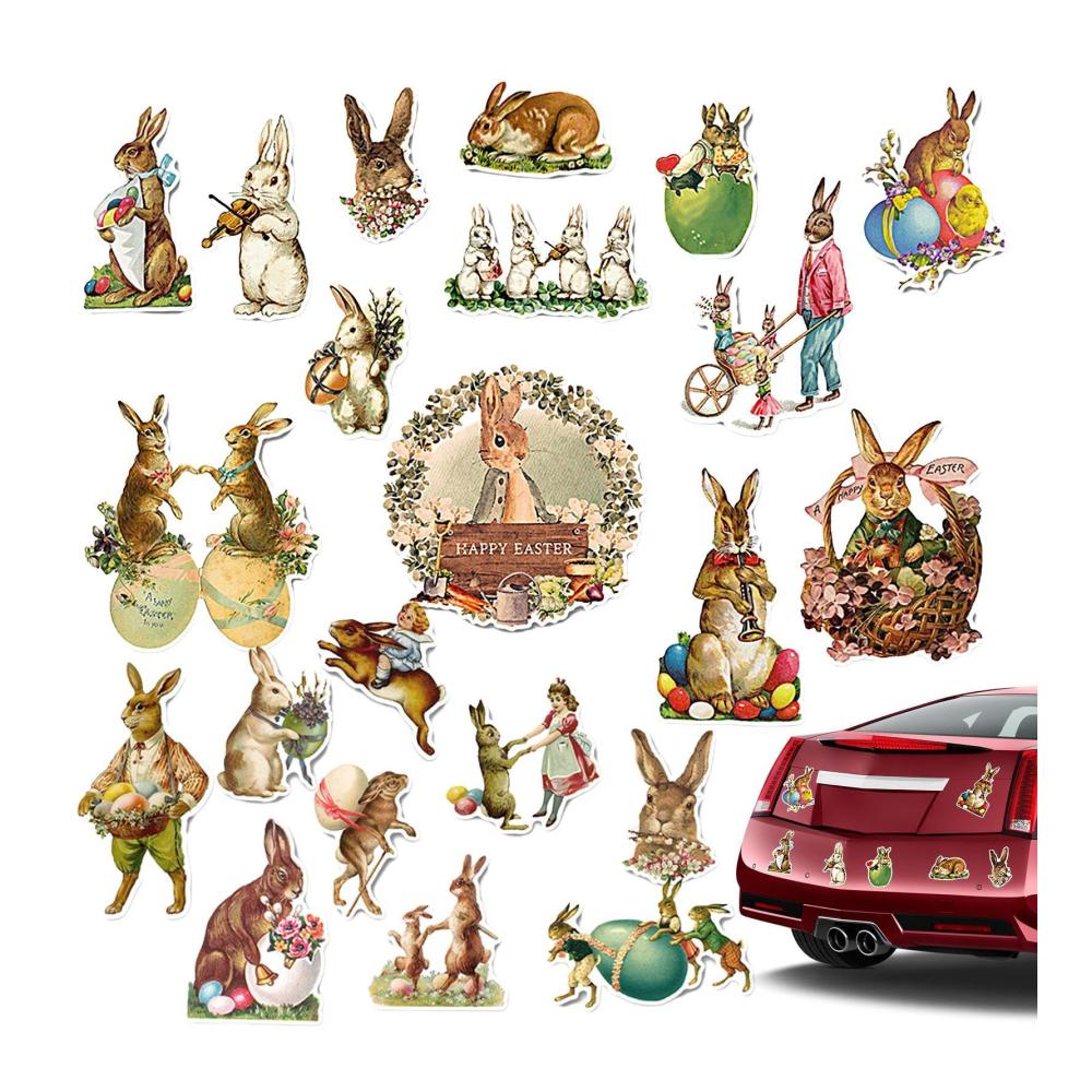 Verzaubern Sie Ihren Kühlschrank! ZAGARO Ostern Magnete Set – 22 niedliche Hasenmagnete & Eier-Aufkleber – Dekorative Osterhasen für metallische Oberflächen – Ideal für Festlichkeiten & Dekoration