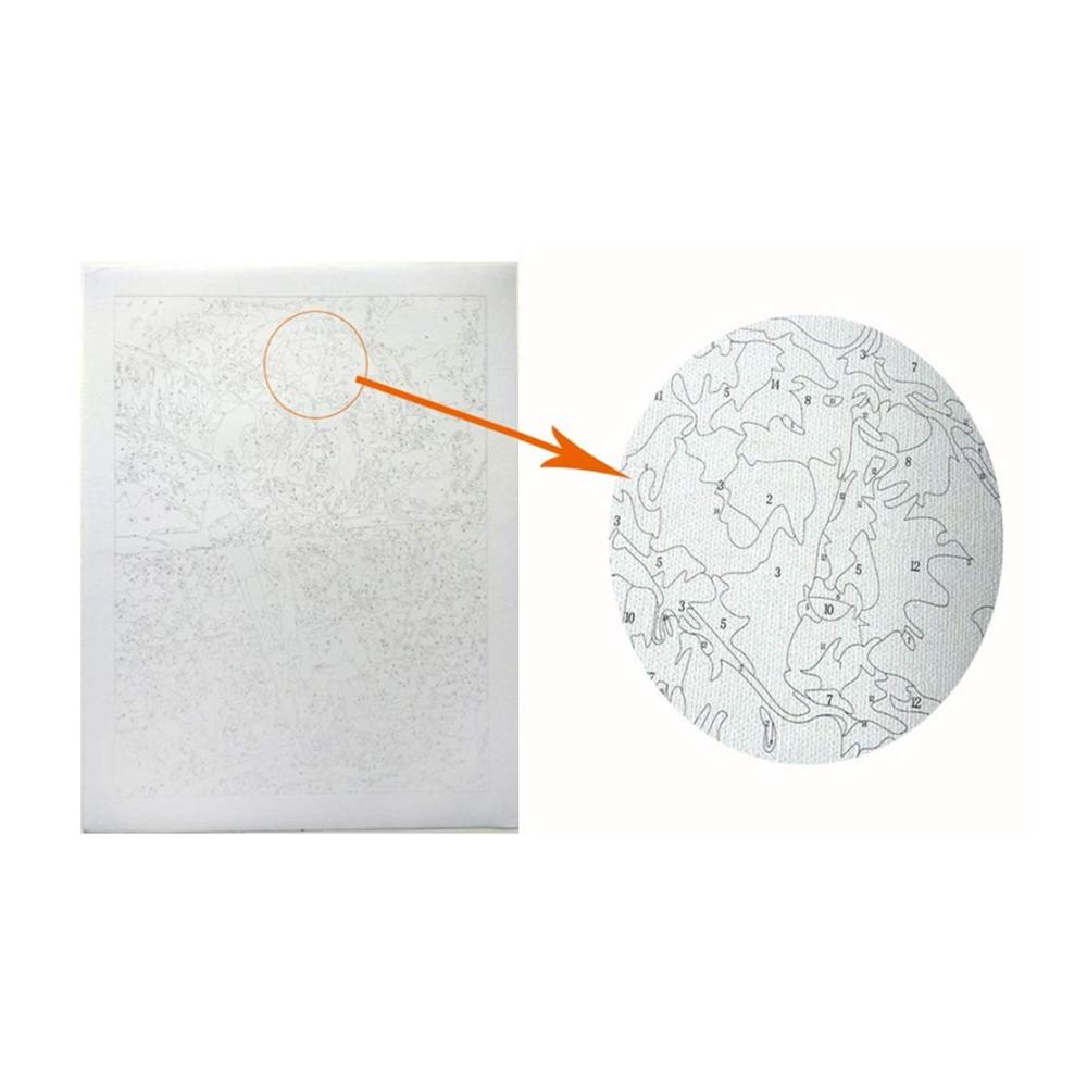 Malen nach Zahlen Kit Bunte Herzen - DIY Leinwand Ölgemälde für Erwachsene & Kinder - Malsets mit Acrylfarben und Pinseln - Handwerk & Heimdekoration - 406 x