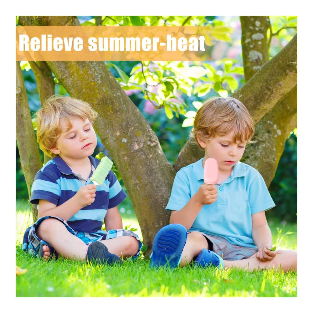 Eisformen Set mit Silikon | 3 Stück Wiederverwendbare DIY Formen für Eis am Stiel | BPA-frei Kinderfreundlich | Verschiedene Obst- und Tierformen | Perfekt zum Selbermachen von Eiscreme