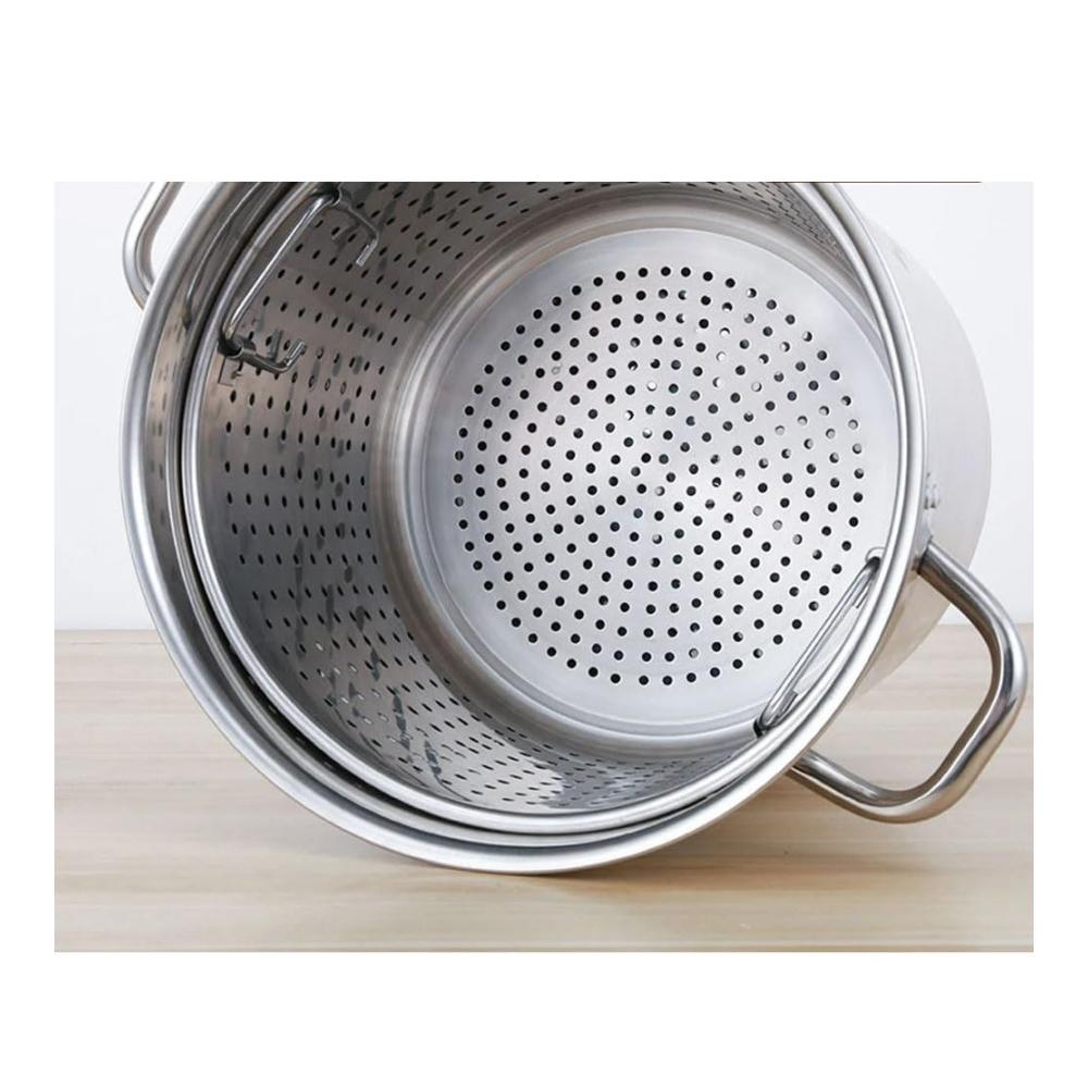 Wein- & Sektkühler 35cm Set - Edelstahl-Fassbrenner Fermenter Milch & Tee Fass - Tragetasche Isoliereimer Filter Brateimer Suppentopf - Silber. Optimale Kühlung für Weinliebhaber