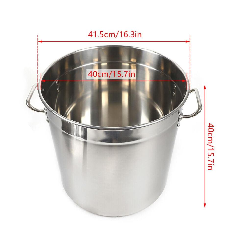 Hochwertiger 30|50|70Liter Gastronomie Suppentopf | Multifunktionaler Kochtopf mit Edelstahl Deckel | Ideal für die Herdplatte | Robuster Kochtopf für köstliche Gerichte