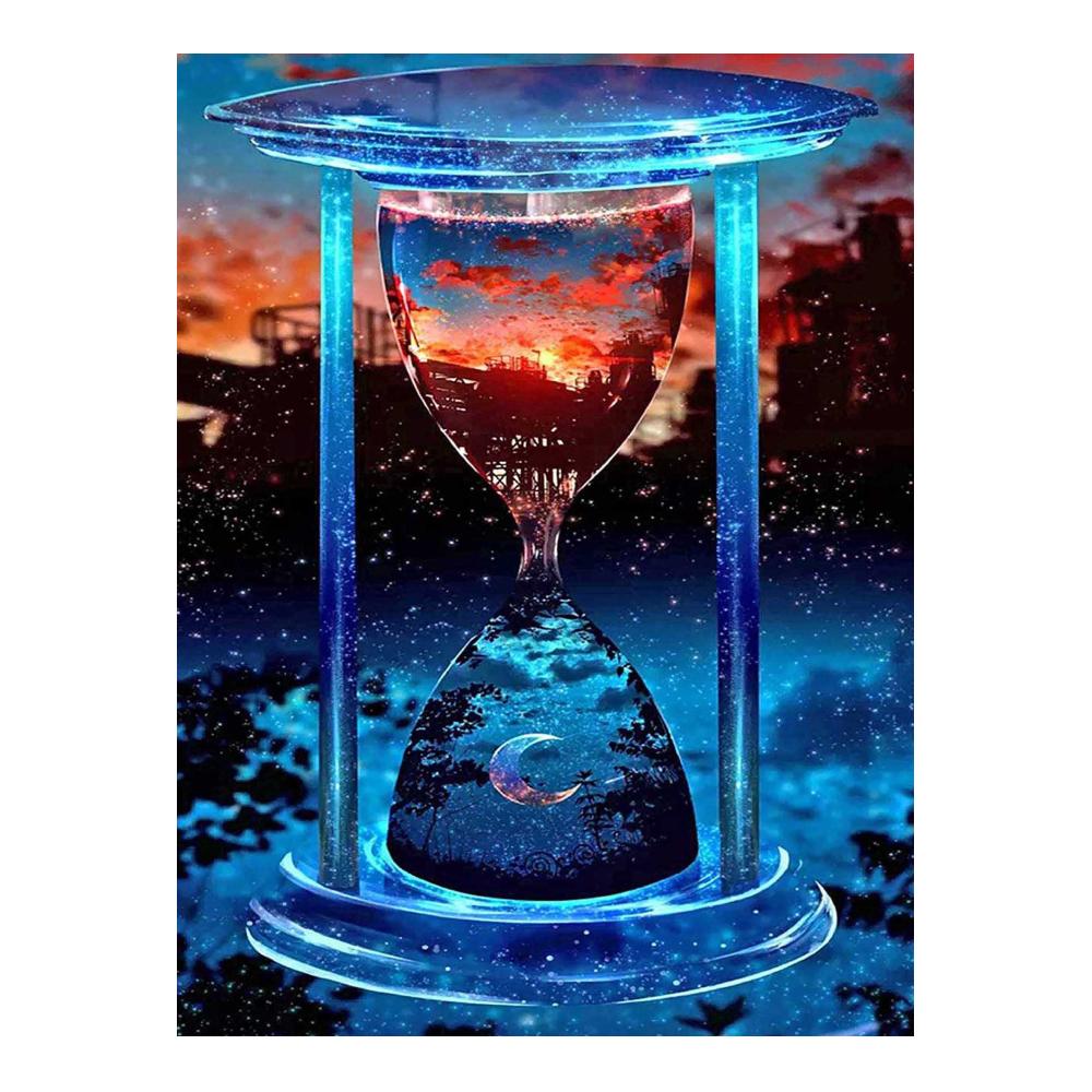Brillante Sternennacht Vorbedruckte Sets für 5D Diamantmalerei mit Kristallrundbohrern - Komplettes Set für Wanddekoration Kreuzstich und mehr 40*50cm