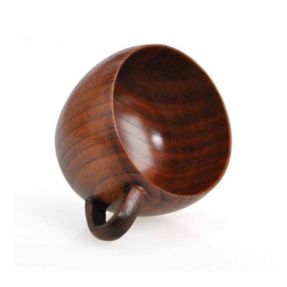 Einzigartige Teetassen 260 ml Holzdesign nachhaltige Becher für unterwegs - Handgriff umweltfreundlich - Ideal für Tee-Liebhaber und Geschenke - 1 Stück
